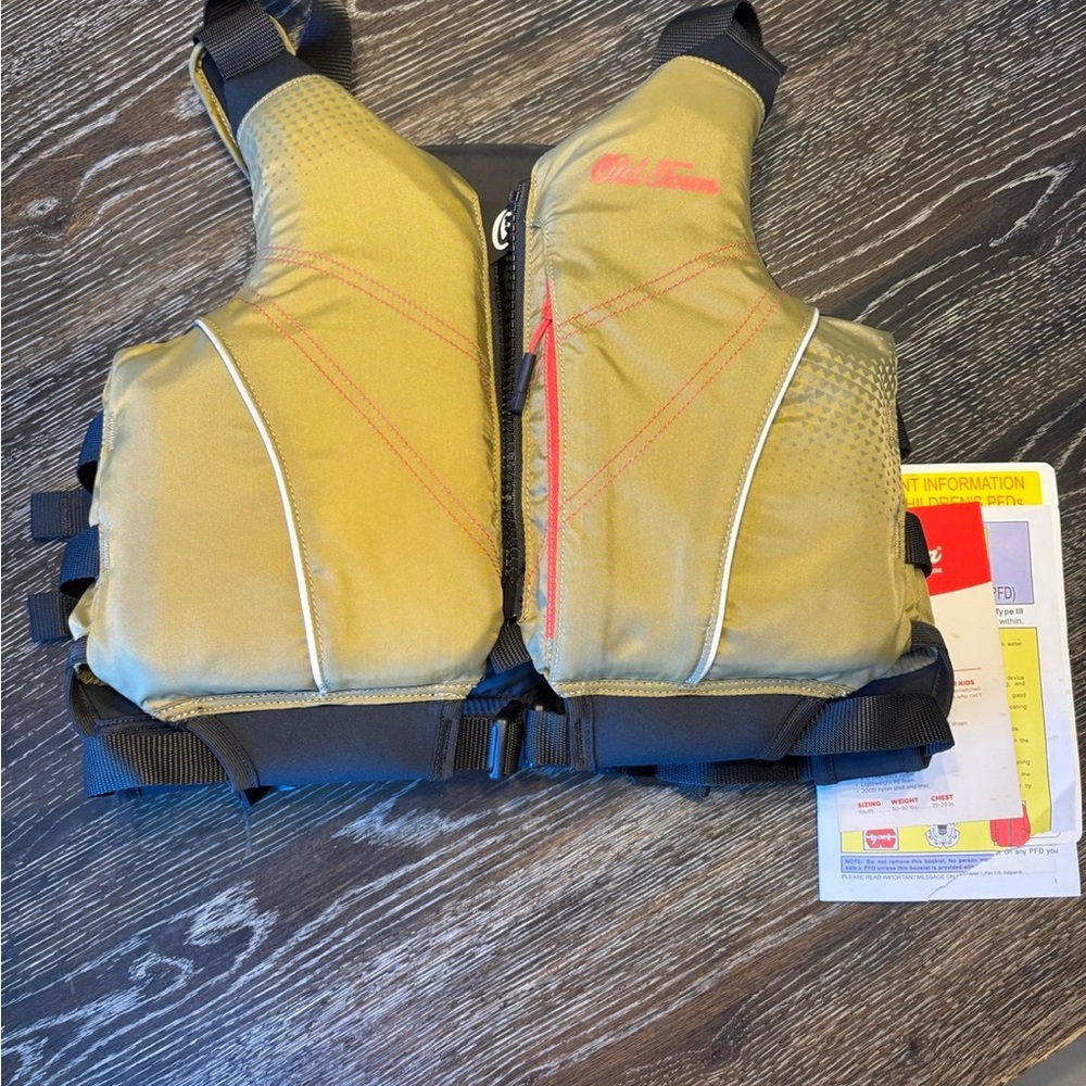 Old Town Inlet Jr PFD Youth - Tan Life Jacket